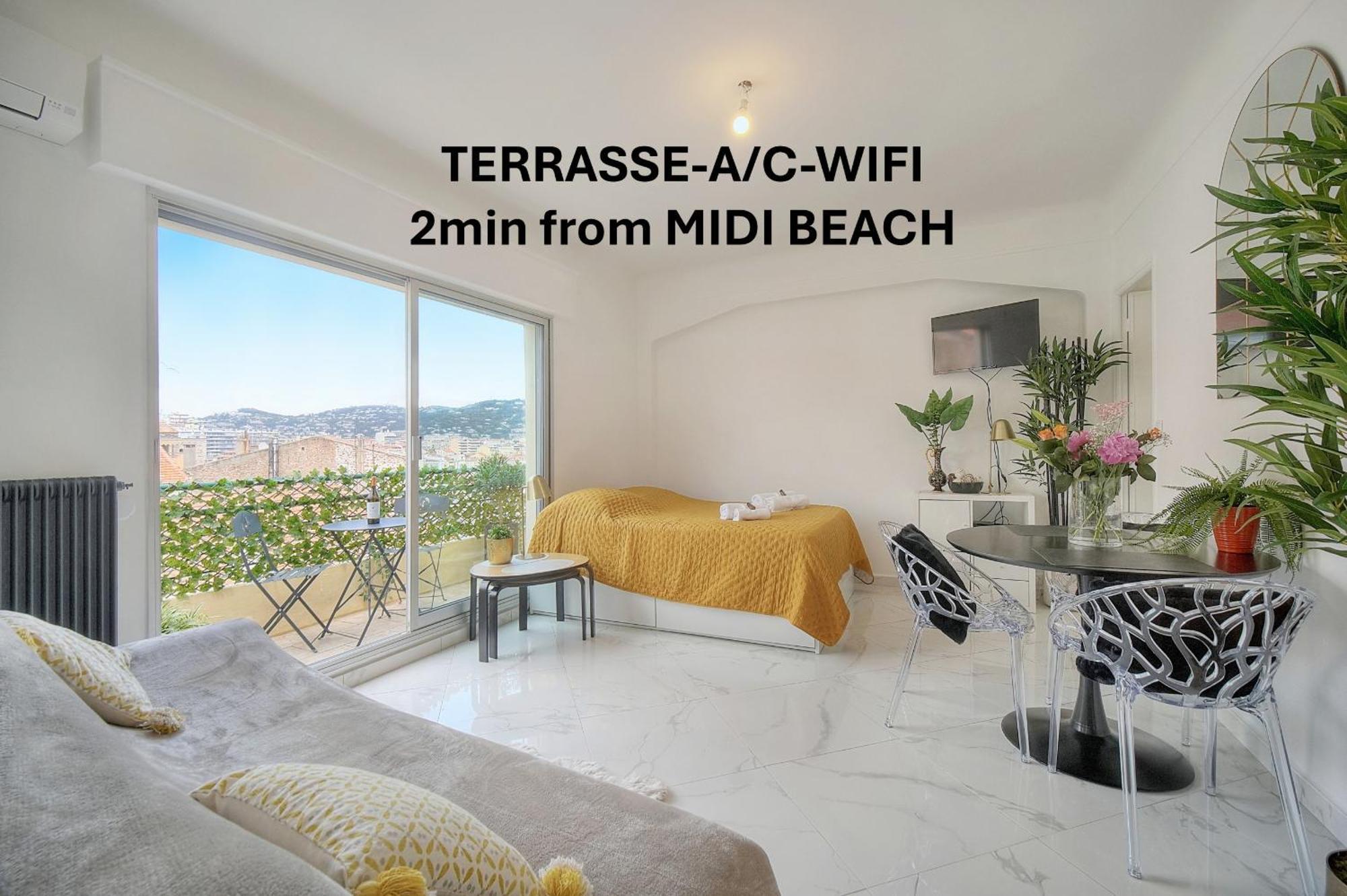 Studio Lumineux 200 M Des Plages A0B192 Cannes Exteriér fotografie